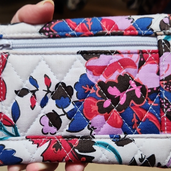 Vera Bradley Quilted Floral Wallet in Red and Blue - Picture 5 of 5